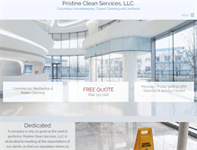 Tablet Screenshot of pristinecleanservices.com